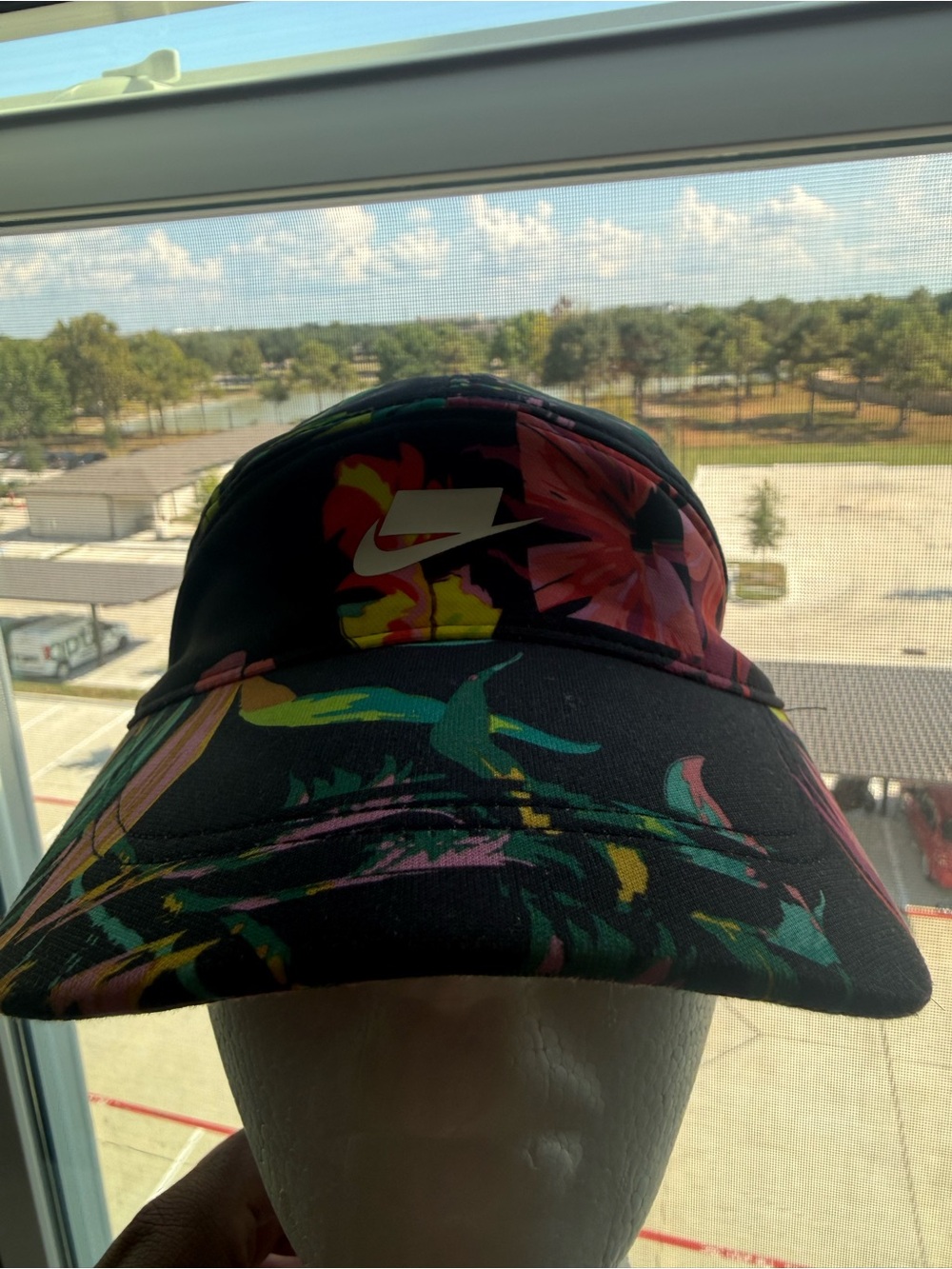 Adult Unisex Nike Tailwind NSW Adjustable Hat Black Tropical Floral AV6717-010